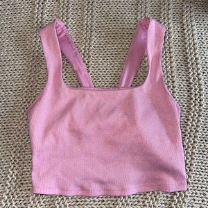 Alosoft Ribbed Chic Bra Tank